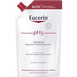 Nachfüllpackung einer pH5-Lotion für empfindliche, trockene Haut von Eucerin.